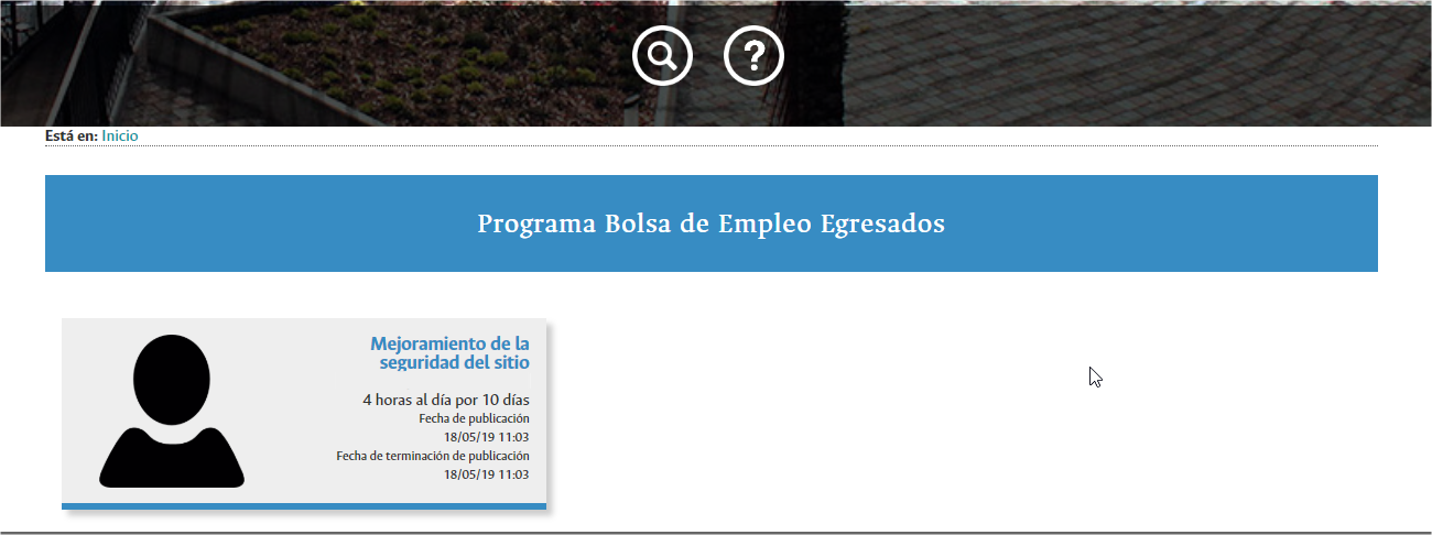 Inicio sesión